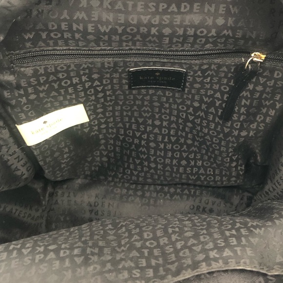 SOLD 🎉 Authentic Kate Spade ♠️ Mini Backpack Purse Black 🖤 Gold Hardware - Picture 8 of 11